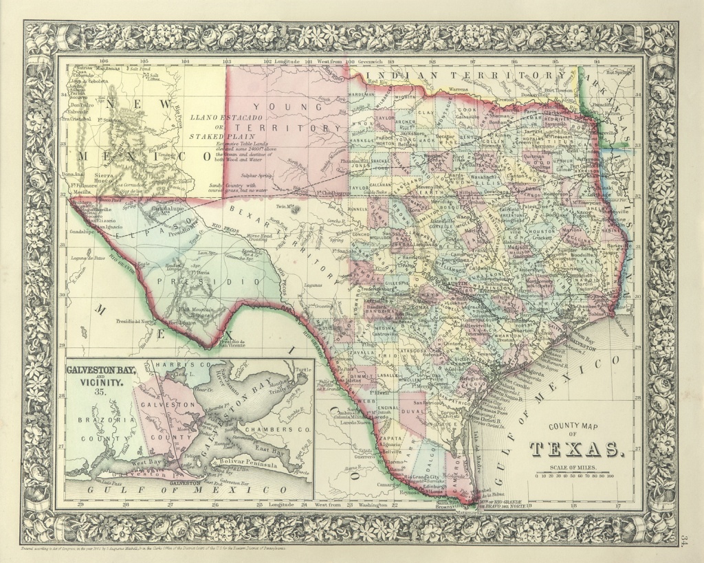 The Antiquarium - Antique Print &amp;amp; Map Gallery - Texas Maps - Antique Texas Maps For Sale