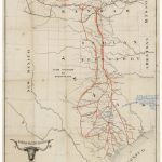 The Best And Shortest Cattle Trail From Texaskansas Pacific   Texas Cattle Trails Map