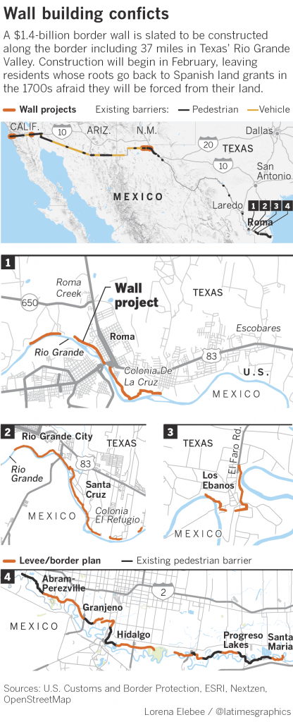 The Border Wall Will Divide This Texas Town, Displacing Or Blocking - Midnight Texas Map