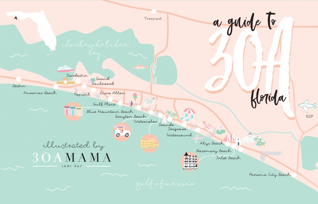 The Essential Guide To 30A - From A Local Mom - 30A Mama™ | Jami - Rosemary Beach Florida Map