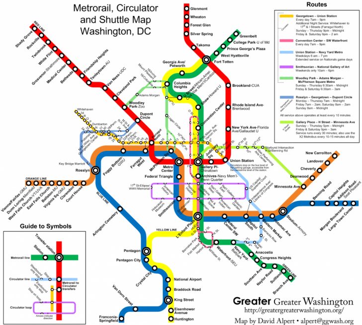 Printable Metro Map Of Washington Dc