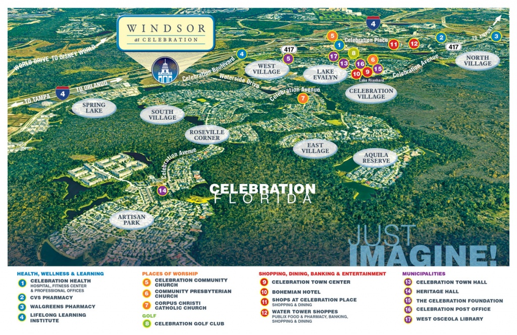 The Perfect Location For Senior Living | Windsor At Celebration - Celebration Florida Map