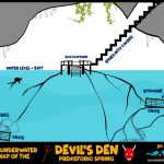 The Prehistoric Spring Of The Devil's Den Underwater Map In Florida   Florida Springs Diving Map