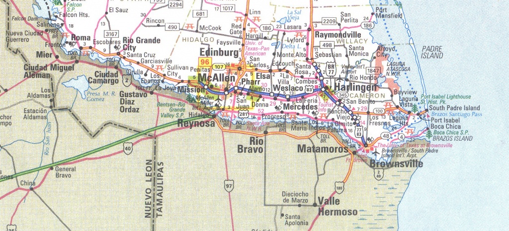 The Rio Grande Valley Texas Map - South Texas Cities Map