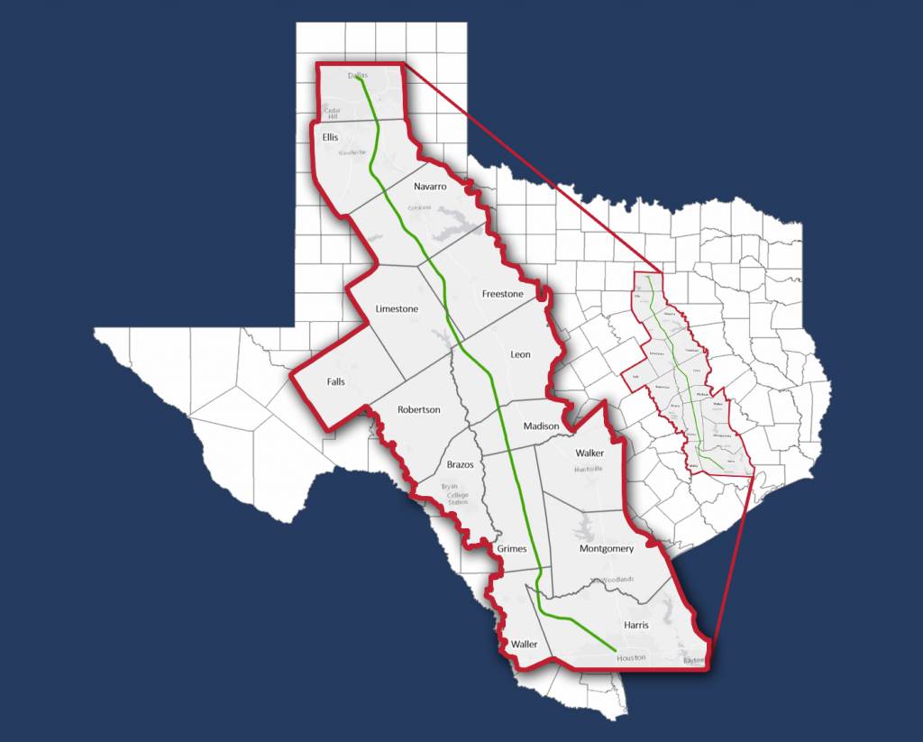 The Texas High-Speed Train — Alignment Maps - Texas State Railroad Route Map
