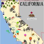 The Ultimate Road Trip Map Of Places To Visit In California | Drive   California Coast Drive Map