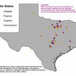 The Zebra Mussel Threat – Texas Lakes Map