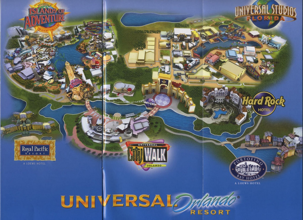 Theme Park Brochures Universal Orlando Resort - Theme Park Brochures - Map Of Universal Studios Florida Hotels