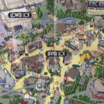 Theme Park Brochures Universal Studios Hollywood   Theme Park Brochures   Universal Studios California Map