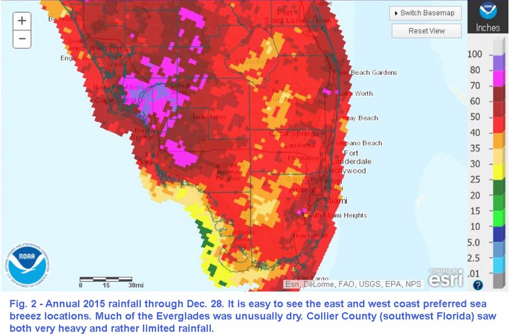 Theweathermogil:: South Florida 2015 Recap – Hot With Rainfall - Seabreeze Florida Map