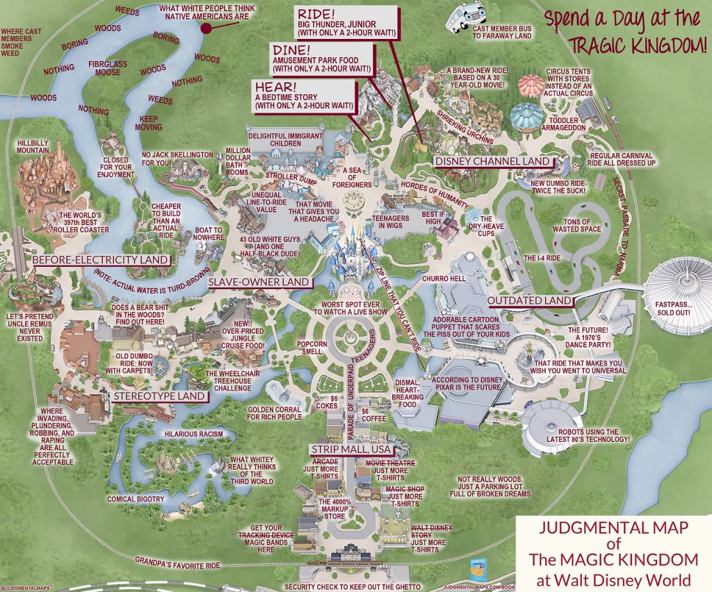 This &amp;#039;judgmental Map&amp;#039; Of Magic Kingdom Is Pretty Accurate | Blogs - Printable Magic Kingdom Map 2017
