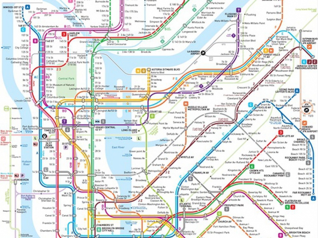 This New Nyc Subway Map May Be The Clearest One Yet - Curbed Ny - Printable New York Subway Map