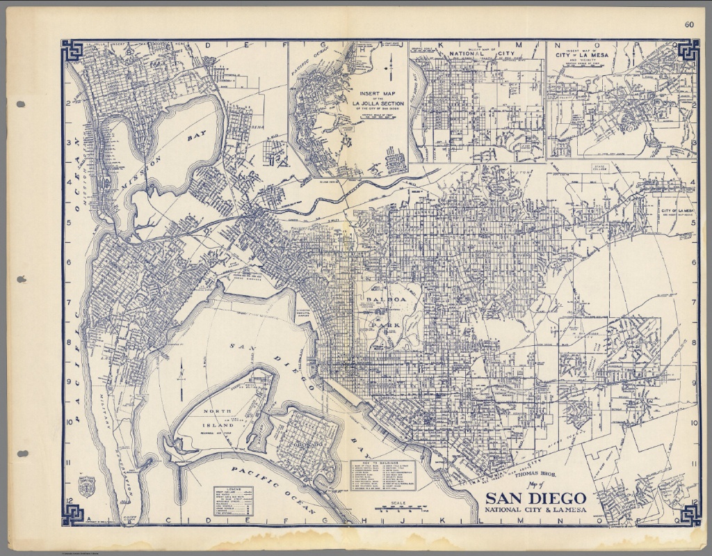 Thomas Bros. Map Of San Diego, National City &amp;amp; La Mesa, California - Thomas Bros Maps California
