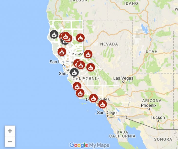 California Wildfires 2018 Map