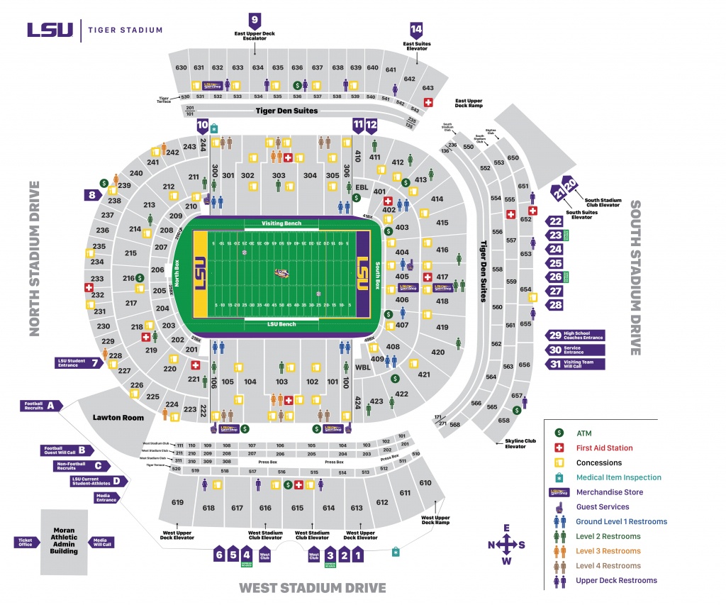 Tiger Stadium Seating Chart - Lsusports - The Official Web Site - University Of Texas Stadium Seating Map