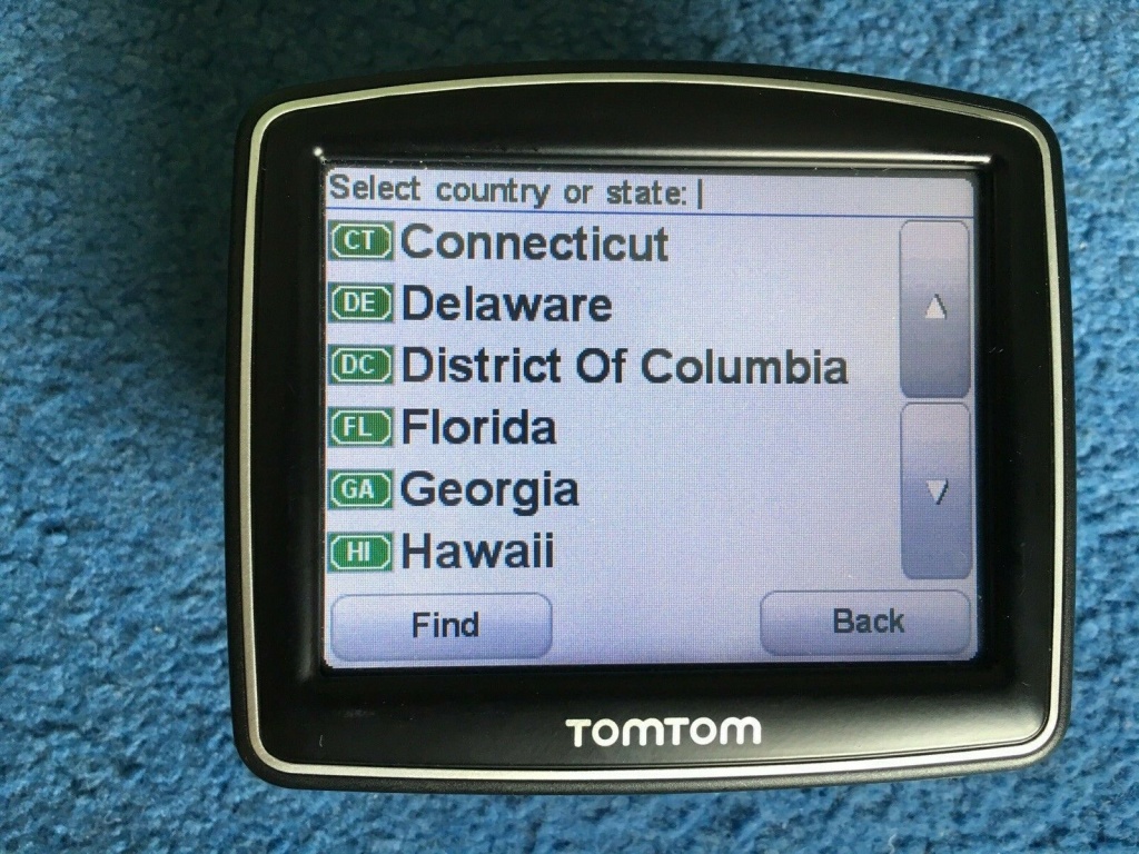 Tomtom One Iq Gps Sat Nav Uk &amp;amp; Usa Maps United States Of America | Ebay - Sat Nav With Florida Maps