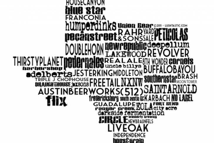 Texas Breweries Map