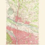 Topographical Map Print   Portland Oregon, Washington   Usgs 1963   Usgs Printable Maps