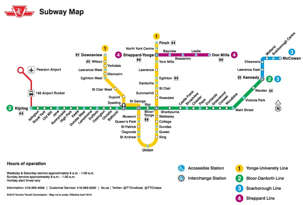 Toronto Subway Map - Toronto Subway Map Printable