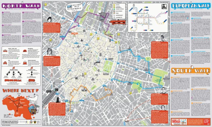 Tourist Map Of Brussels Printable