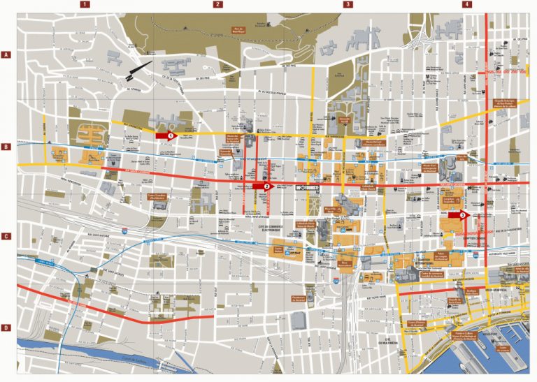 Tourist Map Of Montreal | City Maps - Printable Street Map Of Montreal - Printable Maps