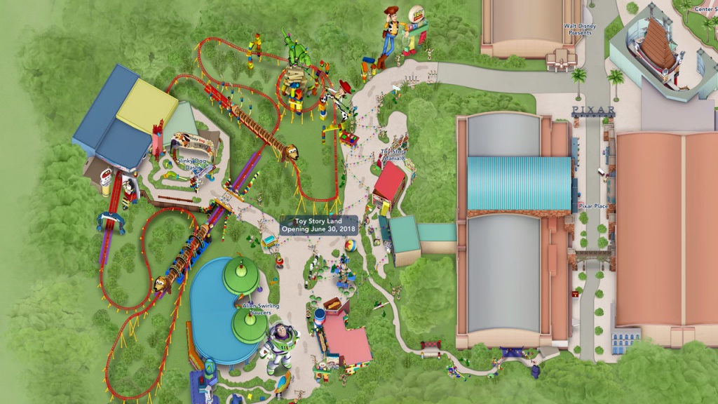Toy Story Land Digital Maps Debut Online | Disney Parks Blog - Toy Story Land Florida Map