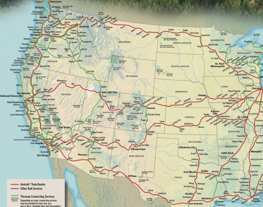 Train Links California State Map California Zephyr Route Map Amtrak - Amtrak Route Map California