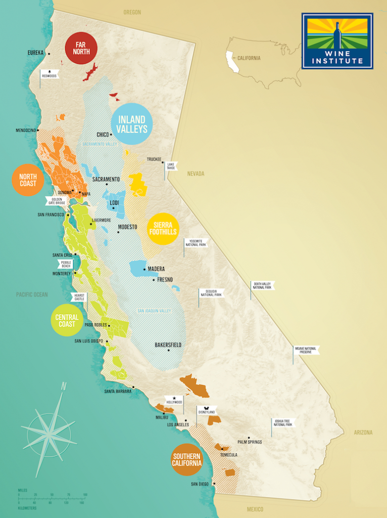 Travel California Wine Country&amp;#039;s Back Roads This Summer: Inland - Map Of California Wine Appellations