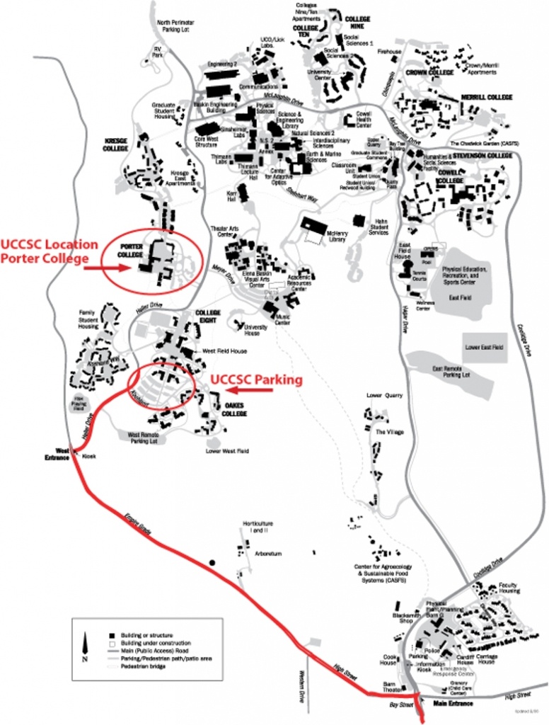 Travel To Campus - University Of California Santa Cruz Campus Map