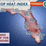 Triple Digit Heat Indices Expected Statewide Tuesday   Florida Storms   Florida Heat Index Map