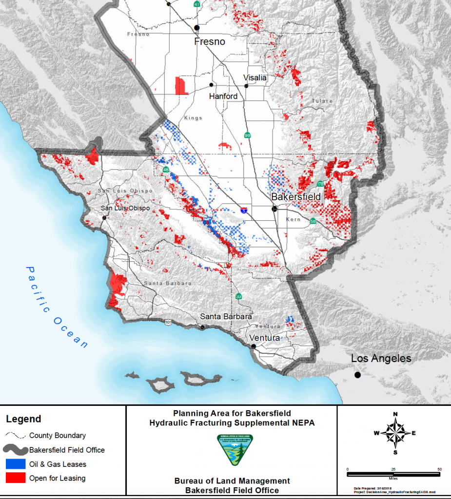 Trump Proposes Fracking In Western Mojave - Fracking In California Map