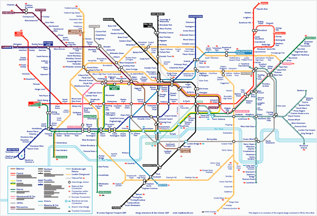 Tube Map | Alex4D Old Blog - Central London Tube Map Printable