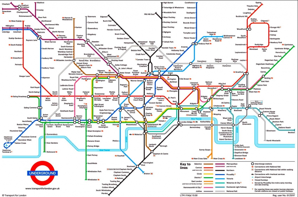 Tube Map, London Underground | L D N In 2019 | London Tube Map - Printable Map Of The London Underground