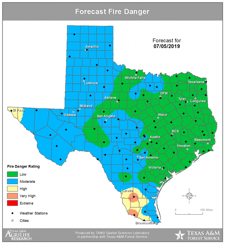Twc | Texas Fire Danger (Tfd) - Texas Fire Map