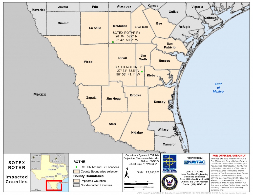 Tx Rothr Wind Farm Compatibility At Nas Kingsville &amp;amp; Nas Corpus Christi - Wind Farms Texas Map