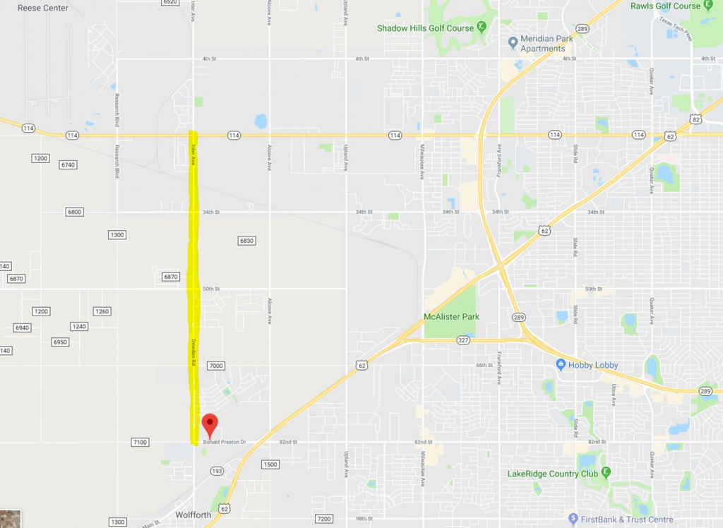 Txdot Project Will Rebuild Part Of Fm 179 To Make 5-Lane Thoroughfare - Google Maps Lubbock Texas