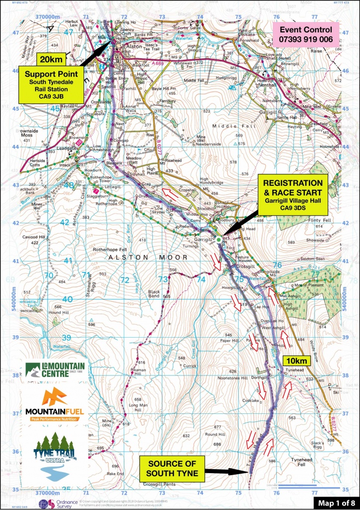 Tyne Trail Ultra | Route Maps Tyne Trail South - Printable Route Maps