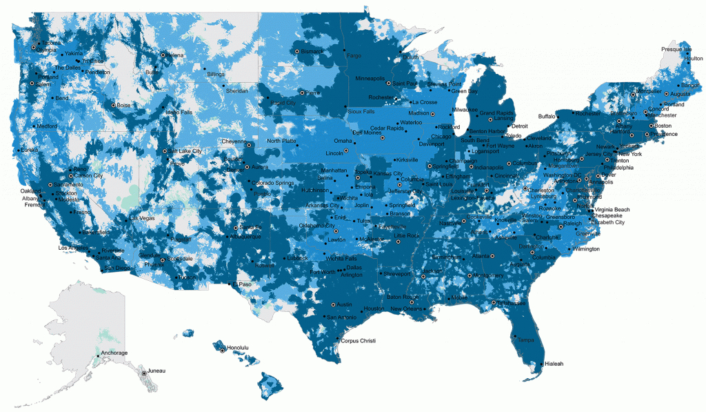 U.s. Cellular Voice And Data Maps | Wireless Coverage Maps | U.s. - T Mobile Coverage Map Florida