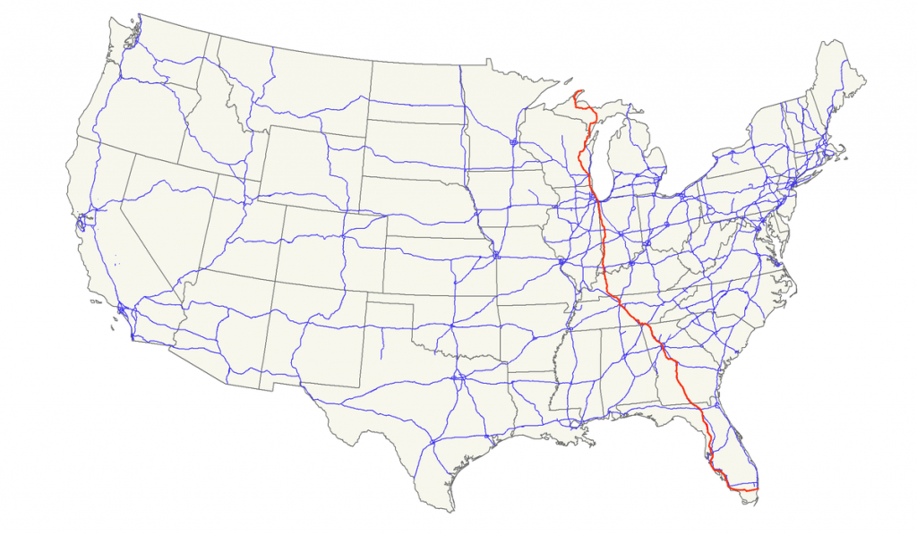 U.s. Route 41 - Wikipedia - Wisconsin To Florida Road Trip Map