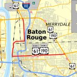 U.s. Route 61/190 Business   Wikipedia   Printable Map Of Baton Rouge