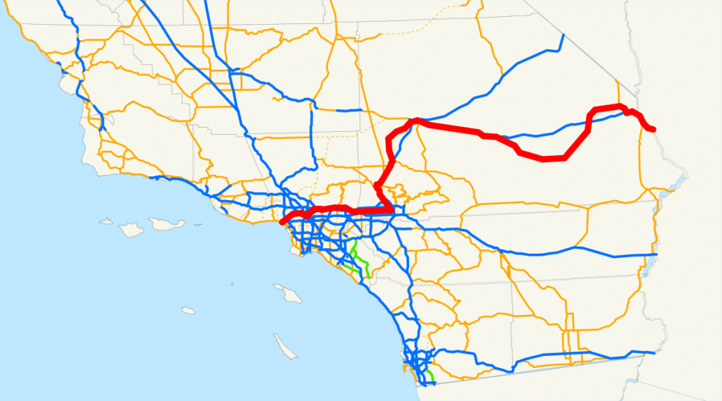 U.s. Route 66 In California - Wikipedia - Vernon California Map