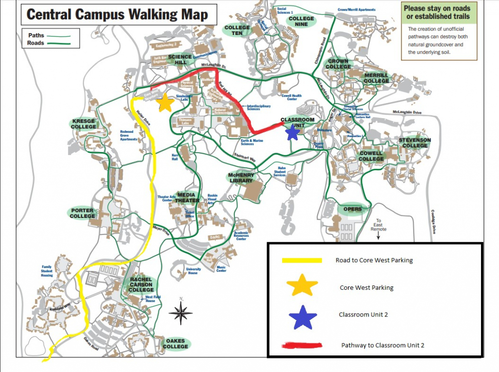 Ucsc Campus Map | Ageorgio - University Of California Santa Cruz Campus Map