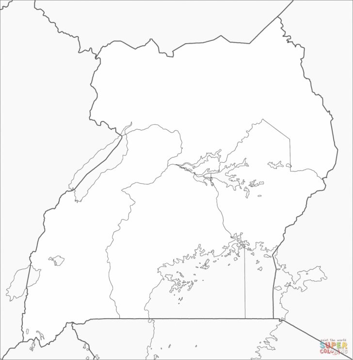 Printable Map Of Uganda