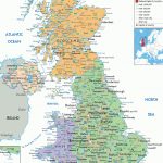 Uk Political Map Includes Outlines Of Cities, Towns And Counties In   Printable Map Of England With Towns And Cities