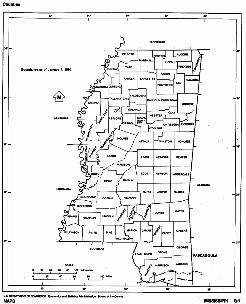 Unfolded Blank Ms Map Ms County Maps Mississippi Outline County Map - Printable Map Of Ms