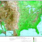 United States Elevation Map   Printable Topographic Map Of The United States