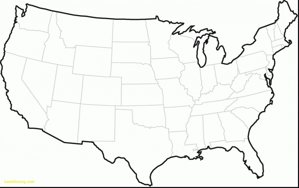 United States Map Outline Printable | Fysiotherapieamstelstreek - United States Map Outline Printable