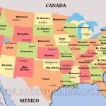 United States Political Map   Printable Map Of Us Capitals