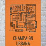 University Of Illinois Champaign Urbana Fighting Illini Poster Print   Printable Map Of Champaign Il