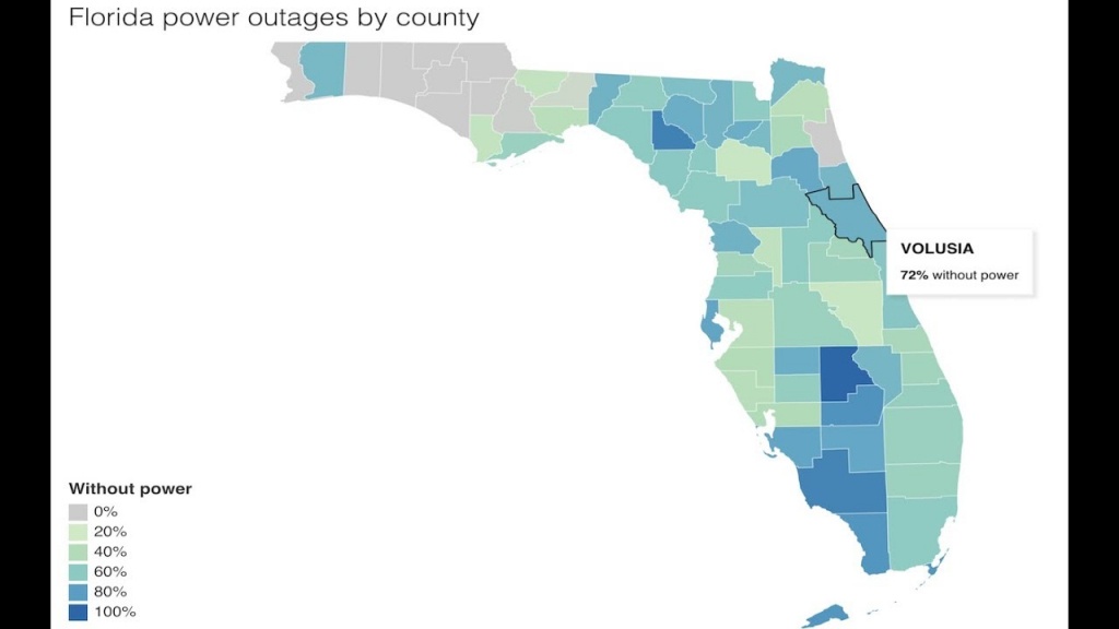 Update: Irma/florida Power Outage Map And How Long Repairs Could - Power Outages In Florida Map